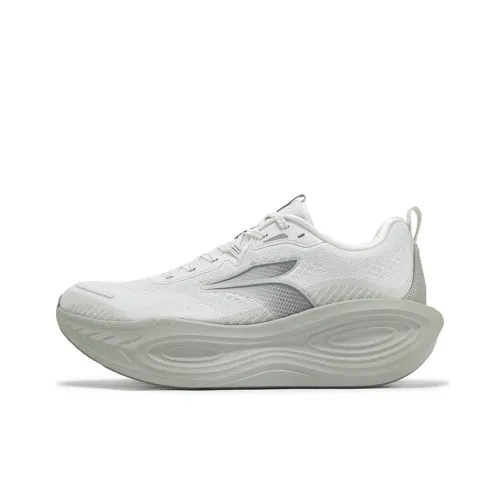 361° Blast Foam 5,0 Амортизаторы Slip-resistant Abrasion-resistant Низкий топ Повседневные Беговые кроссовки Мужские Антарктический серый