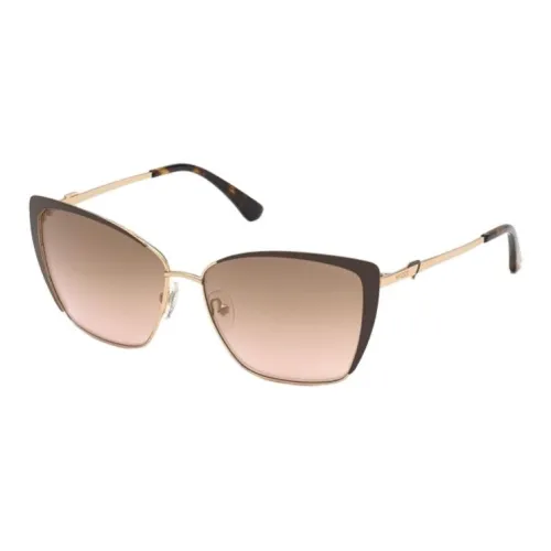 GUESS Металл Нерегулярная форма Солнцезащитные очки Женские Коричневый