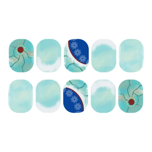 SHITIAN Тибетский Бирюзовый Снежное поле Короткий Квадрат Зеленый Сосново-синий Смоки Китайский стиль