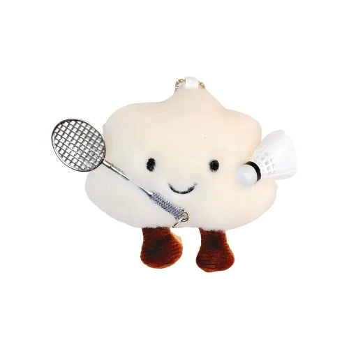 FULUOKANG Little Облако Играющий Бадминтон Куклы Плюшевый Брелок 9 см Рекомендуемая Высота
