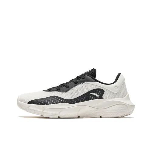 ANTA Амортизация и Дышащий Низкий Топ Тренировочные Беговые Кроссовки Мужские Черный Белый