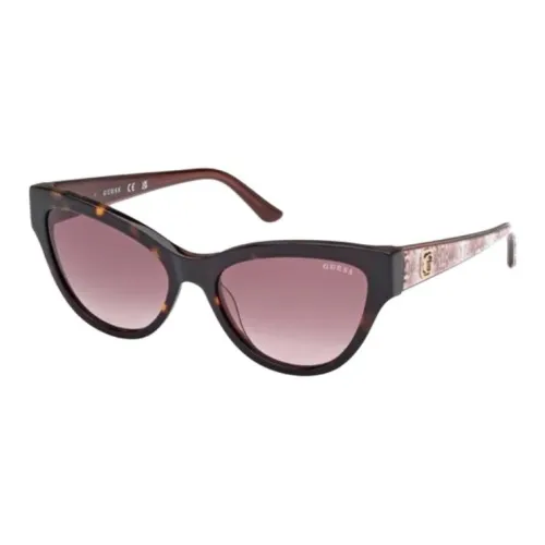 GUESS Ацетат Кошачий глаз Солнцезащитные очки Женские Черепаховый
