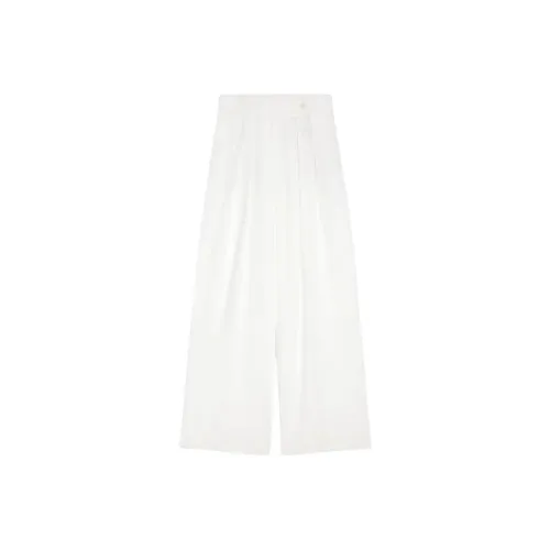 DRIES VAN NOTEN Белые Женские Повседневные Брюки