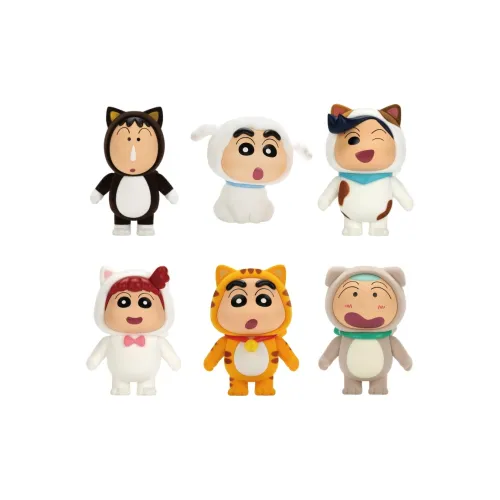 Cimon Карандаш SHIN Chan Косплей Маленькая Коллекция животных Фигурка из ворса Слепые коробки Один Mystery Коробка Целая коробка 6 шт