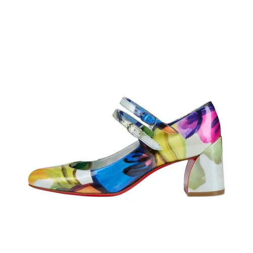 CL MISS Simple Love Грубый каблук Туфли Мэри Джейн 5,5 см Женские Многоцветные