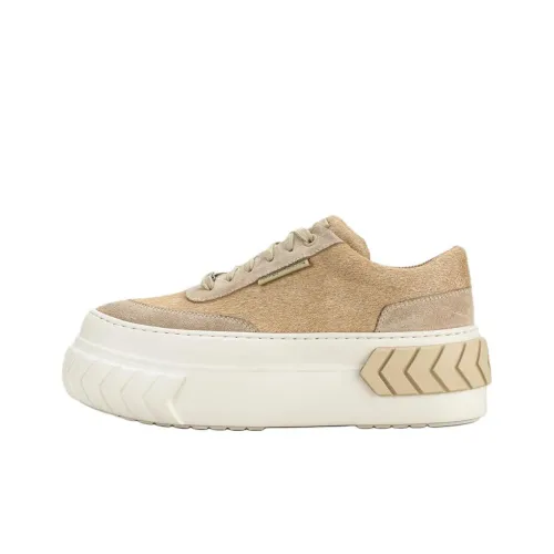 Both Tyres Platform Low Топ Кроссовки для скейтбординга Женские Экрю