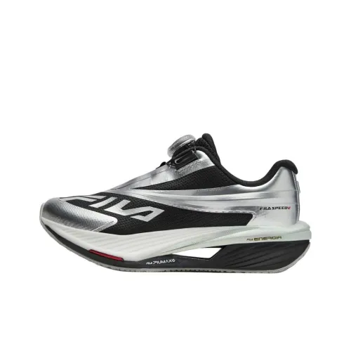 FILA KIDS Дышащий Легкий Амортизация Низкий Топ Детская Беговая Обувь Черный Космический Серебряный