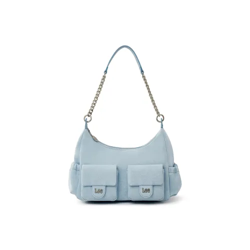 Lee Ткань Хобо Сумка Сумка через плечо Женская Светло-синяя