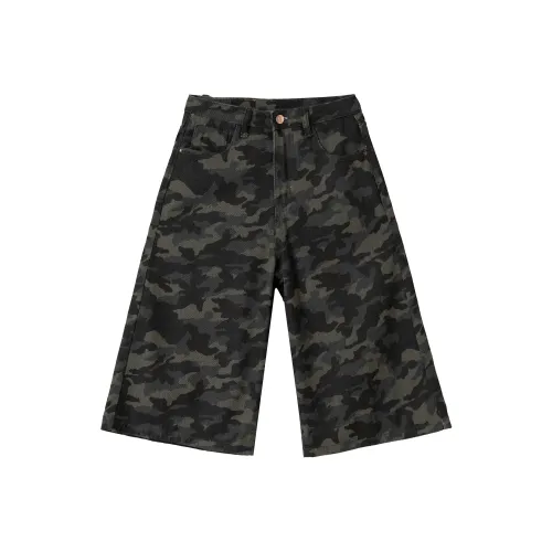 Wen Shan Джинсовые шорты Женские Камуфляж