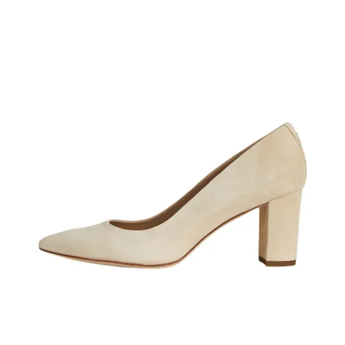 LAUREN RALPH LAUREN Lanette Грубый каблук Высокие каблуки 7 см Женские Слоновая кость