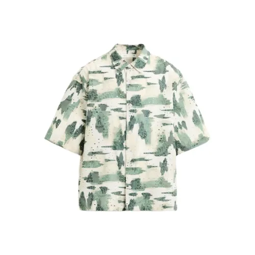 ZARA Зеленые Мужские Рубашки