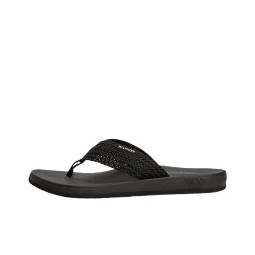 Tommy Hilfiger EVA Устойчивые к истиранию Шлепанцы Мужские Черные