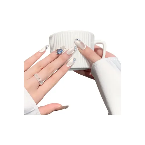 XNTX Премиум Ледяной Аврора синий False Nail Короткий Квадратный Овал Прохладный Color Series Jump Цвет Coquette