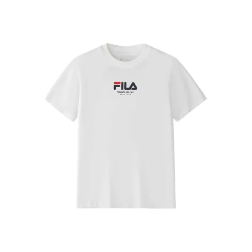 FILA KIDS x YUANTIANZHI LIANMINGKUAN T-рубашка Облачный белый Подростки