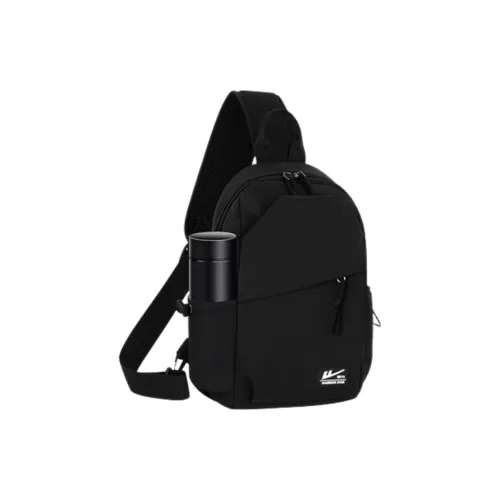 Warrior Нейлоновая Сумка через плечо Унисекс Городская Техно Черная