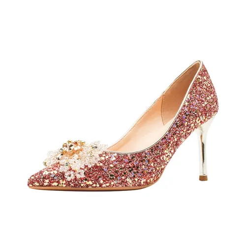 BIGTREE Высокие каблуки Красный Женские