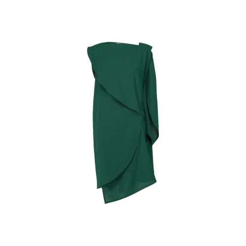 ISSEY MIYAKE SS25 Без рукавов Платье Женское Изумрудно-зеленый