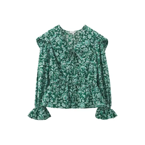 MOUSSY 030 Зеленые Женские Рубашки