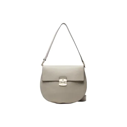 Furla Естественная кожа с искусственной кожей сумка через плечо маленькая женская серая