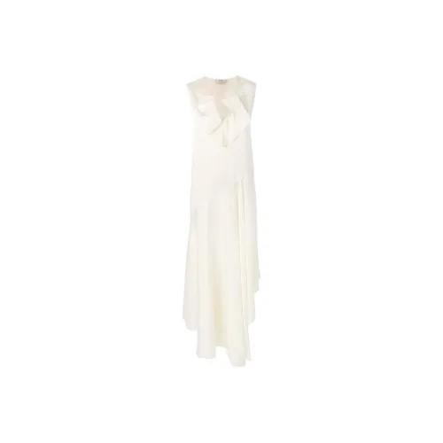 FENDI SS22 Sleeveless Dress Women's White FENDI SS22 Без рукавов Платье Женское Белое