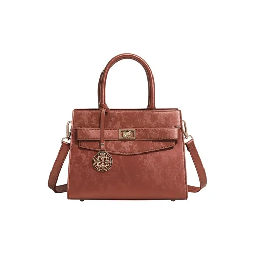 H YXIANG Microfiber Synthetic Leather Bag Women's Brown Red