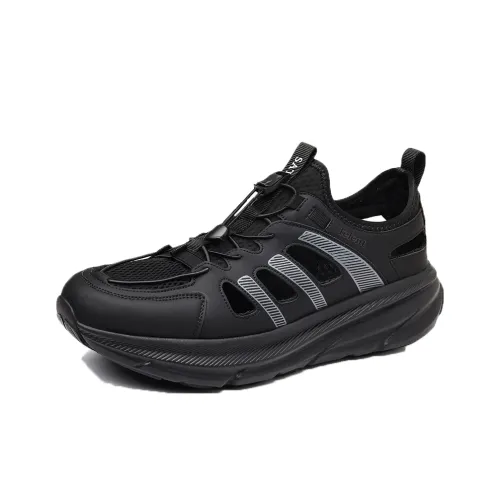 TELENT Дышащая Амортизирующая Обувь для Trekking Мужская Черная