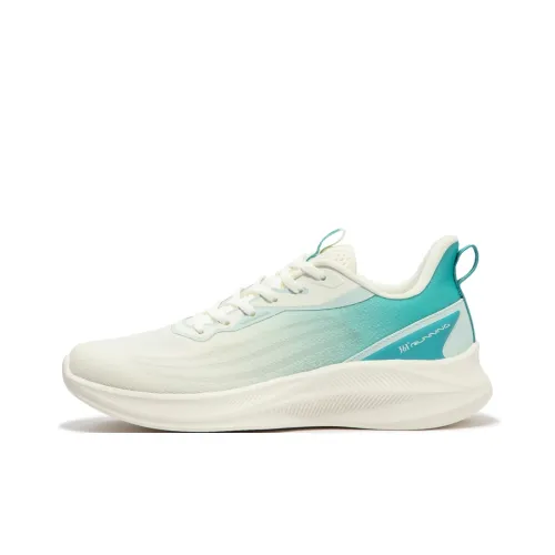 361° Амортизирующие подошва Устойчивая к истиранию Дышащий Низкий топ Беговые кроссовки Мужские Белый Зеленый