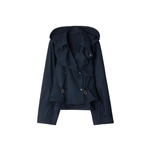 Burberry SS25 Тренчкот Женский Морской Синий