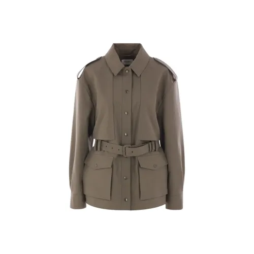 SAINT LAURENT Куртки и пальто Женские Коричневый