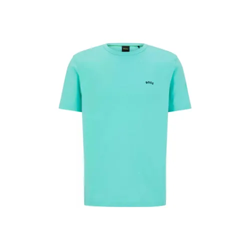 Hugo Boss SS23 T Рубашка Мужская Синяя Зеленая