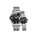 Стальной браслет, глубокий черный, пара, часы, 1 пара