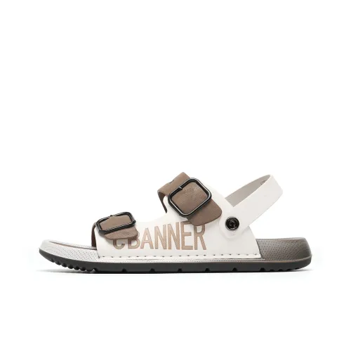 C°BANNER Пляжные сандалии Мужские Белый хаки