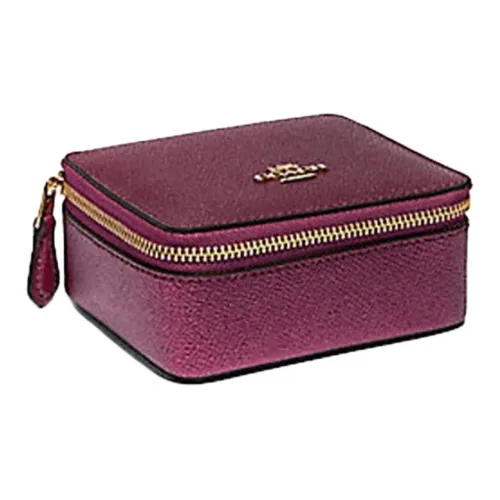 COACH Шкатулка для украшений, дорожные органайзеры, фиолетовый, женские