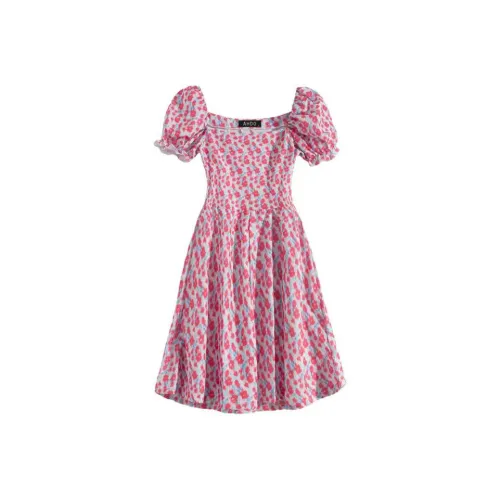 Lookinto Короткий рукав Платье Женское