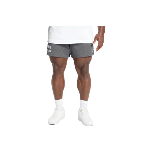 GYMSHARK Подъемный Сетка 5' Шорты Повседневные шорты Мужской Серый