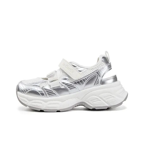 La Chapelle Низкий Топ Тапочки Женские Серебряные