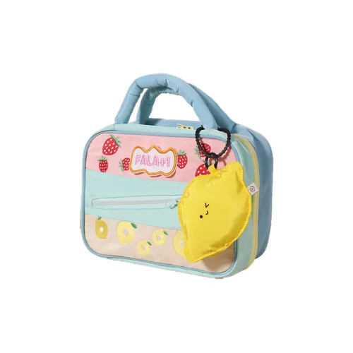 Gentle Welcome Color Block Cute Strawberry Large Capacity Storage Bag Toiletries Bag Bag Girlish Heart Makeup Bag