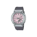 Розовый циферблат часов