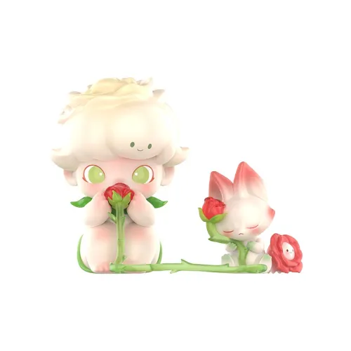 POP MART Коллаборация Edition Dimoo Розовый Секретный Язык Фигурка Модная Модная Подвеска Прозрачный Слепой Бокс с Карточкой