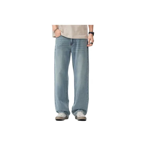 IZZUE Светло-синие Унисекс Джинсы