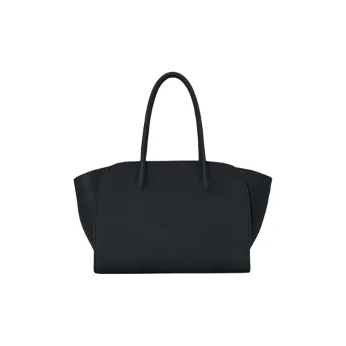 THE ROW Marlo Телячья кожа Тоут Сумка Сумка для покупок Сумка Унисекс Черный