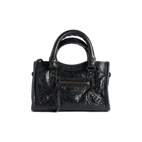 Balenciaga Le City Овечья кожа Сумка через плечо Сумка мини Женская Черная