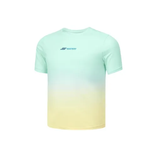 Skechers Kids T-Shirt Water Glass Градиент Зеленый 067X Подростки