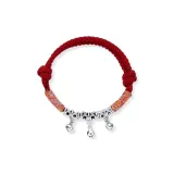 Элегантный светящийся браслет-шнурок (красный)