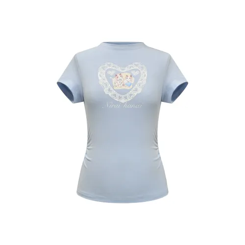 Umoumo Синие Женские Футболки