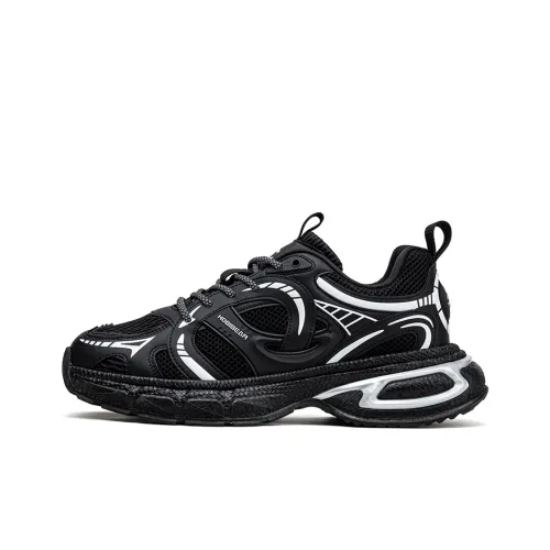 HOBIBEAR Slip-resistant Abrasion-resistant Low Top Hiking Shoes Unisex Black White HOBIBEAR Противоскользящие абразионные устойчивые низкие топы походная обувь унисекс черный белый