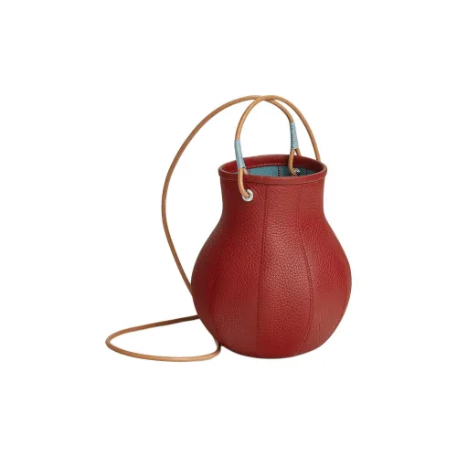 HERMES Коровья кожа Сумка через плечо Женская Красная и Синяя