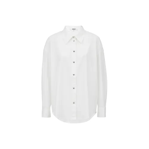 Only A43 Кремовый белый Женские Рубашки