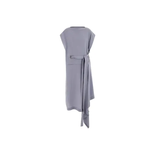 FERRAGAMO SS25 Короткий рукав Платье Женское Серое