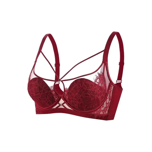 DPLAY SWEET Вишнево-красный Женские Бюстгальтеры